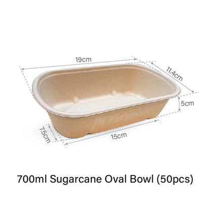 Sugarcane Oval Bowl