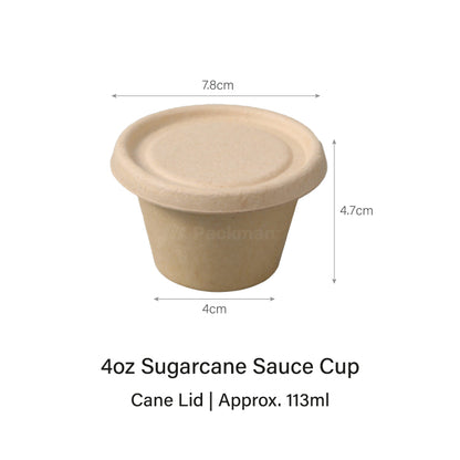 Sugarcane Sauce Cup with Lid