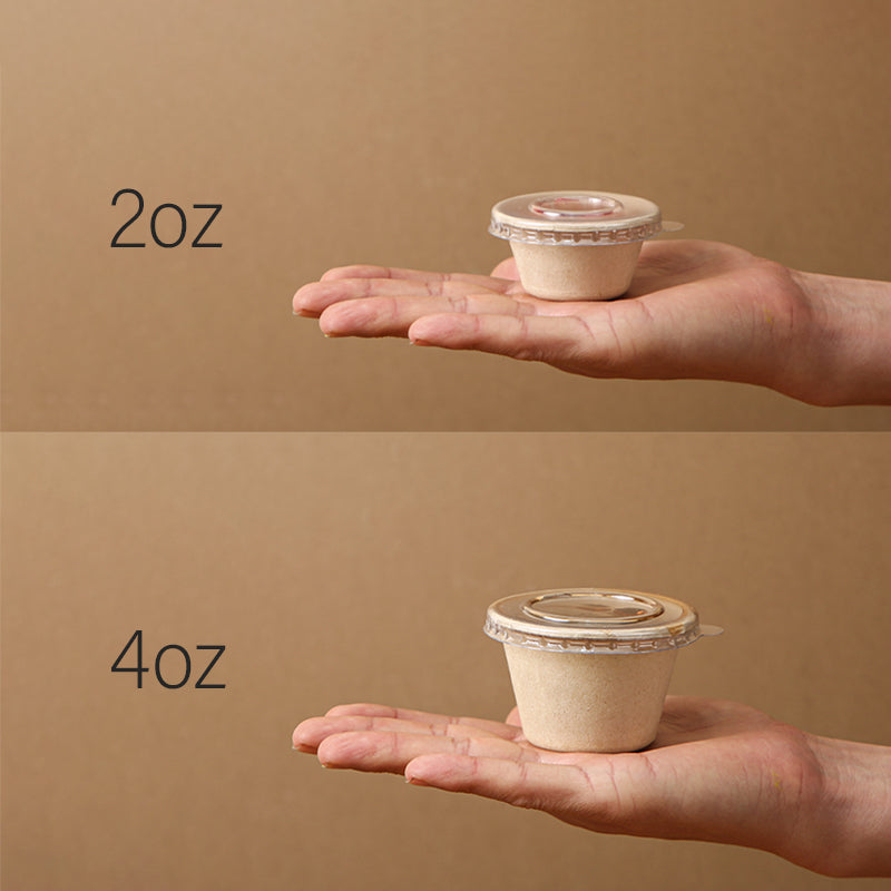 Sugarcane Sauce Cup with Lid