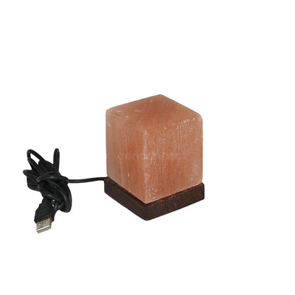 USB Table size Himalayan salt lamp (Cube)