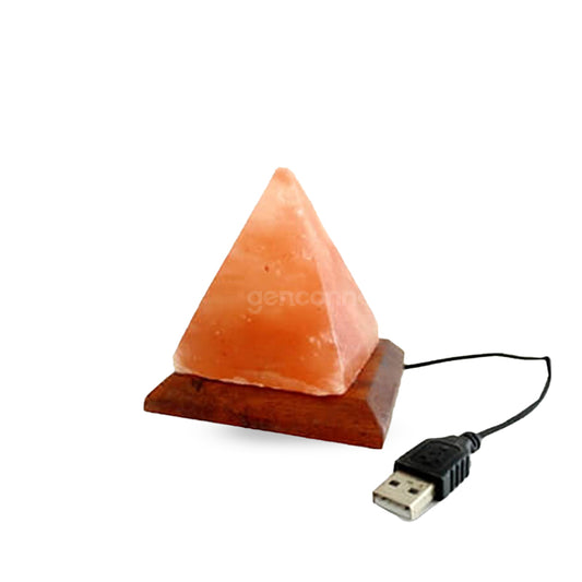 USB Table size Himalayan salt lamp (Pyramid)