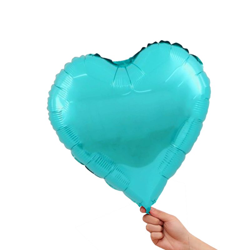 Turquoise Blue Heart Shaped Balloon