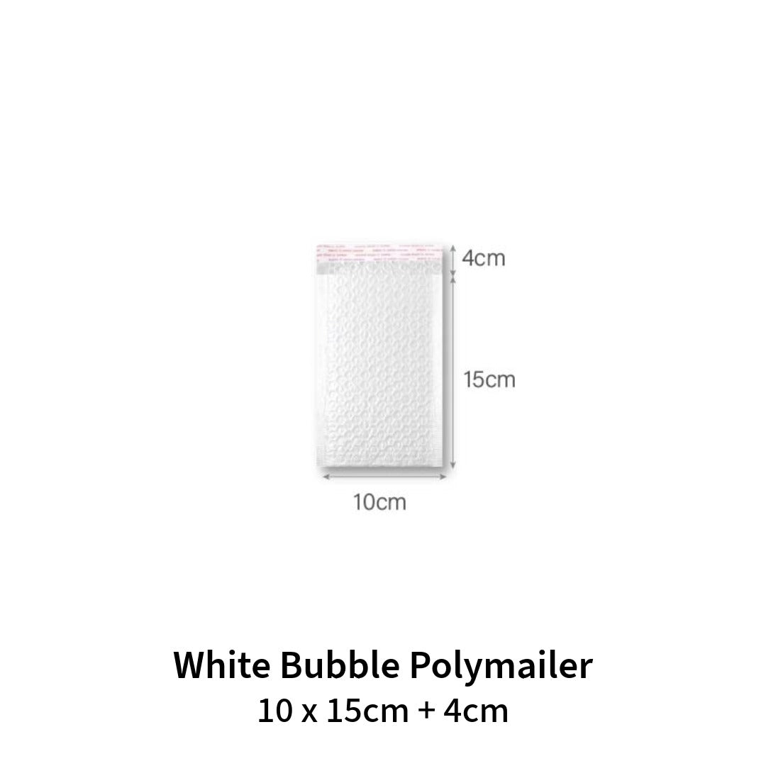 White Bubble Poly Mailer