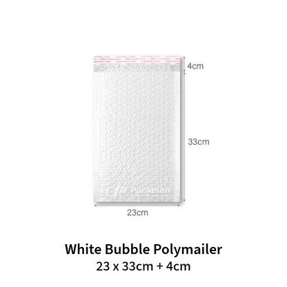 White Bubble Poly Mailer