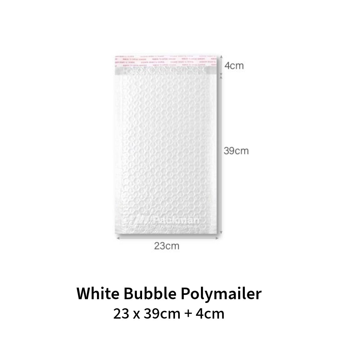 White Bubble Poly Mailer