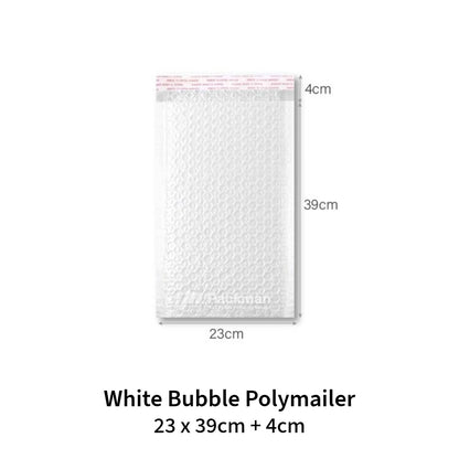 White Bubble Poly Mailer
