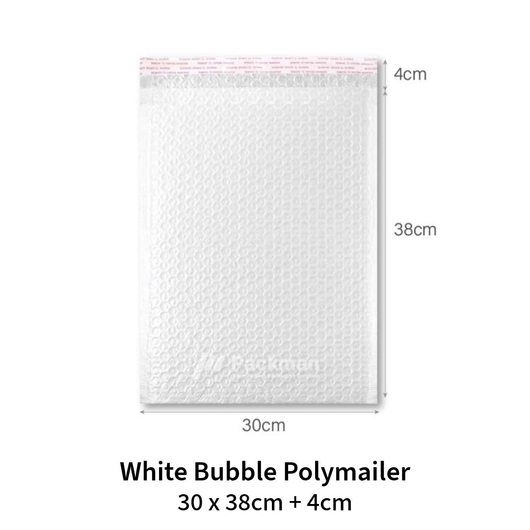White Bubble Poly Mailer