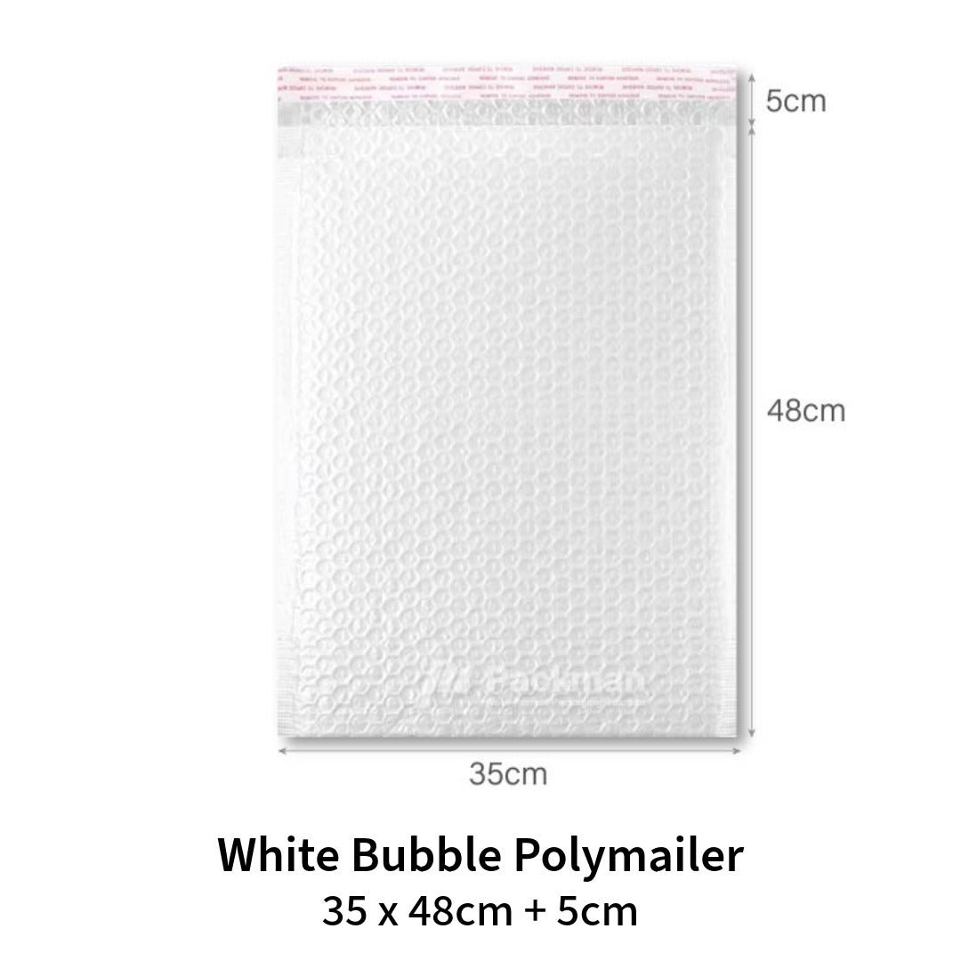White Bubble Poly Mailer