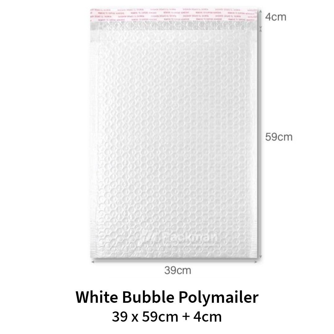 White Bubble Poly Mailer