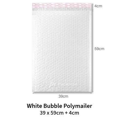 White Bubble Poly Mailer