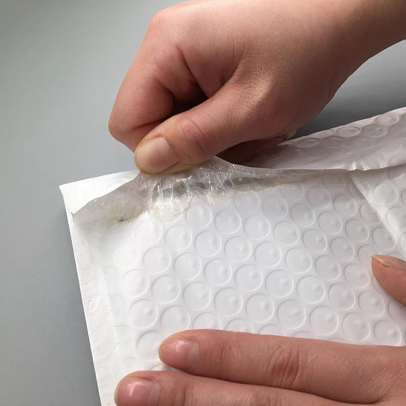 White Bubble Poly Mailer