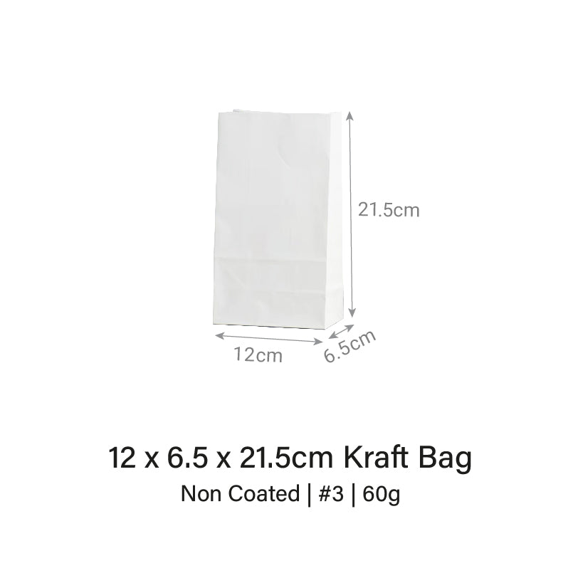 Brown / White Kraft Bag