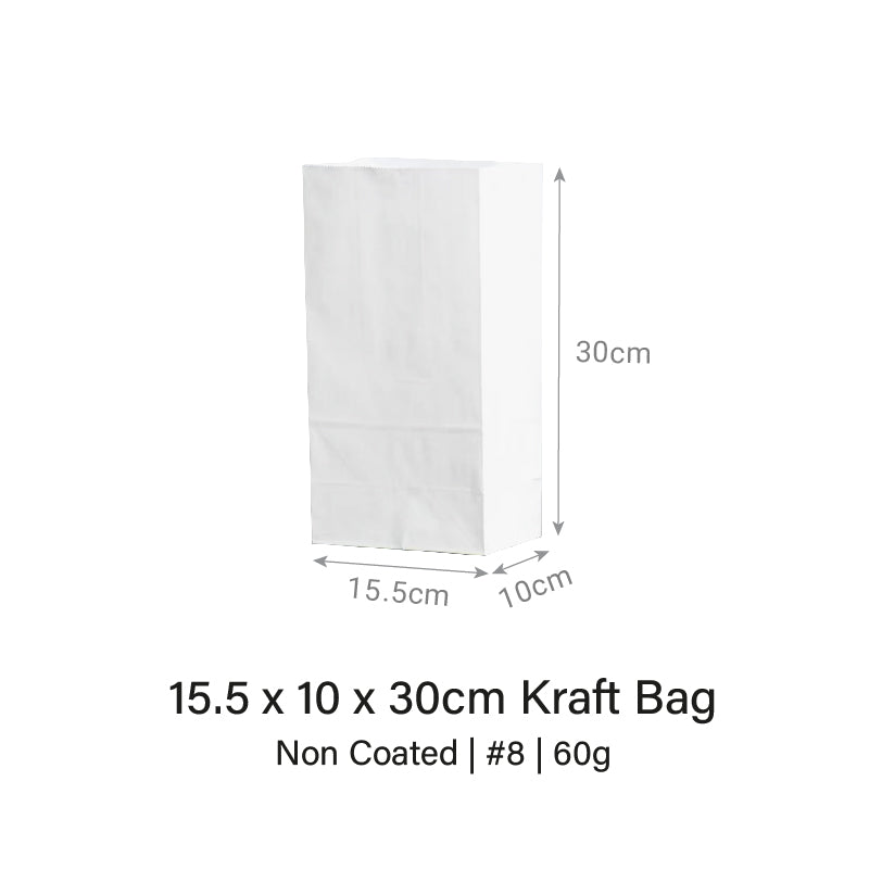 Brown / White Kraft Bag
