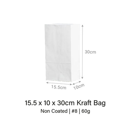 Brown / White Kraft Bag