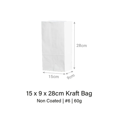 Brown / White Kraft Bag