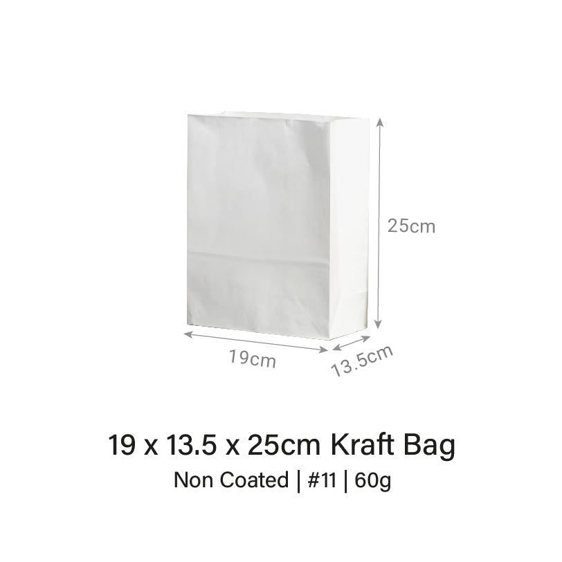 Brown / White Kraft Bag