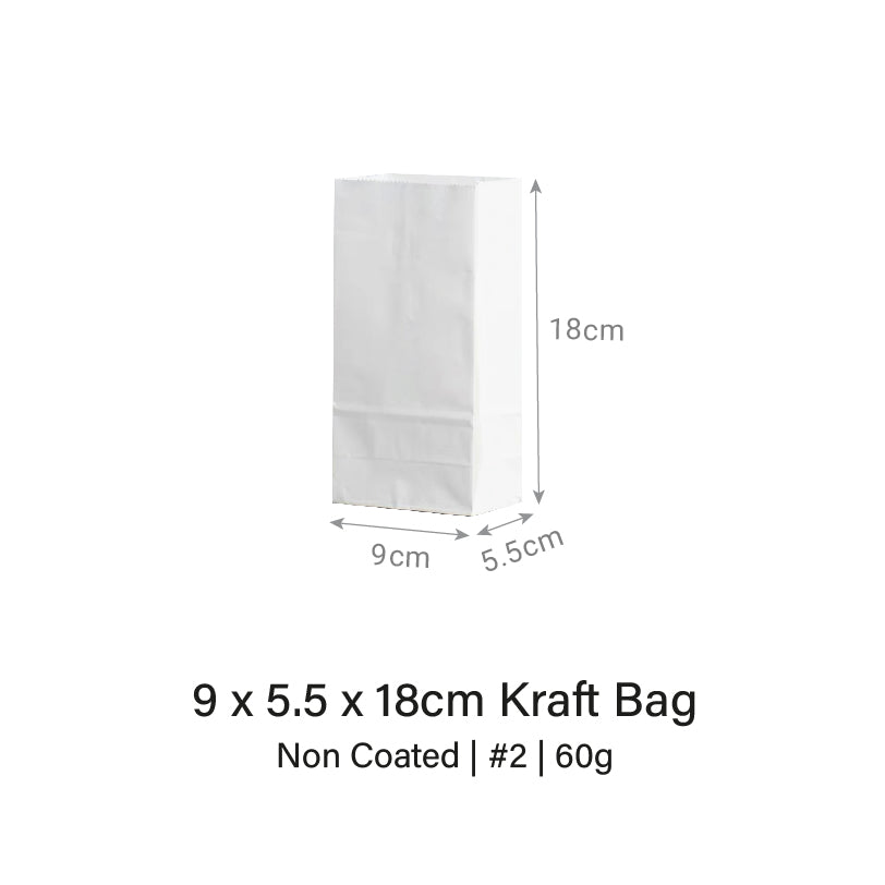 Brown / White Kraft Bag