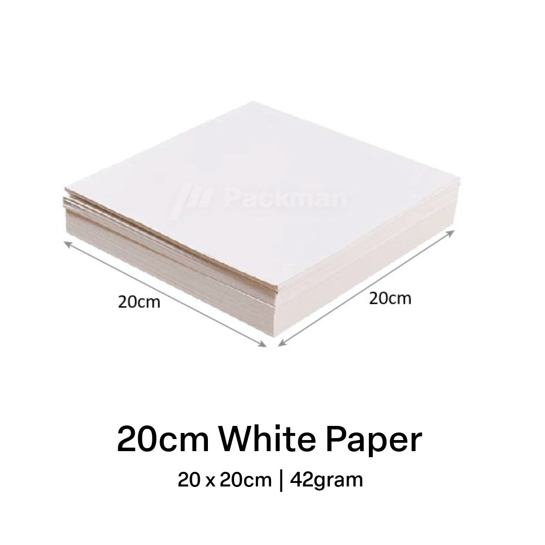 White Square Burger Paper 