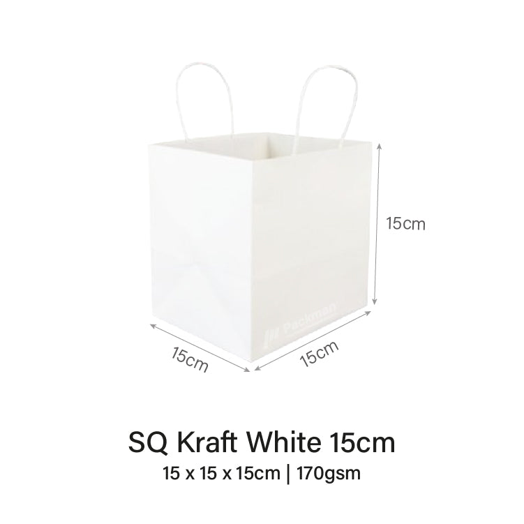 White Square Paper Bag