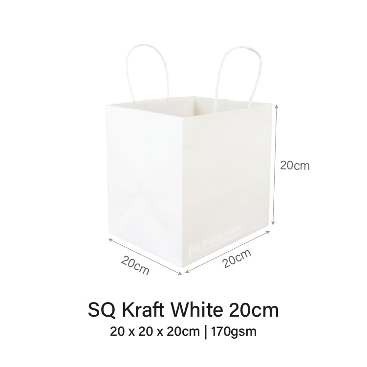 White Square Paper Bag
