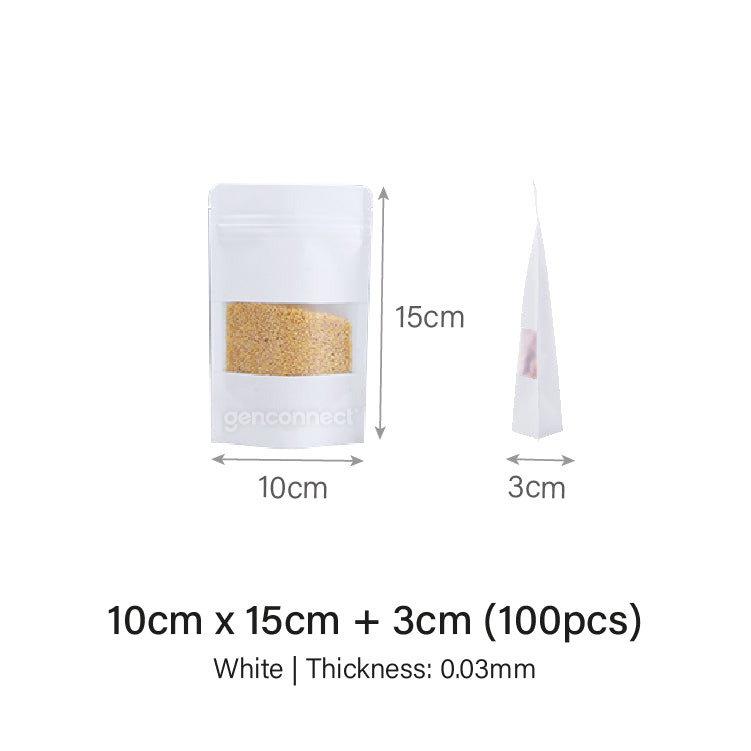 White Standing Pouch