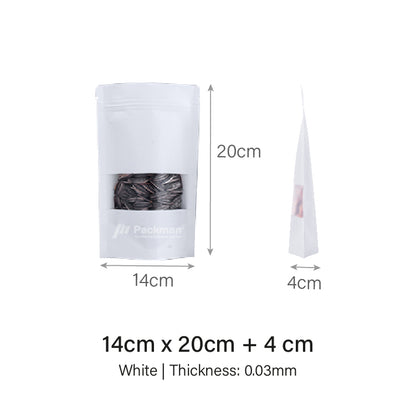 White Standing Pouch