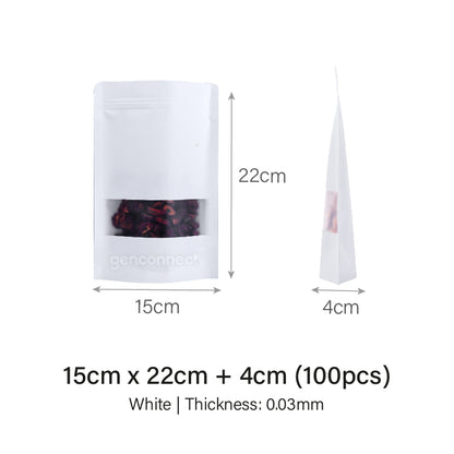 White Standing Pouch