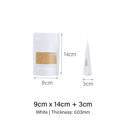 White Standing Pouch