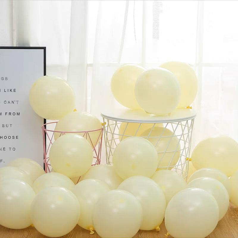 Yellow Macaron Balloon (10pcs)
