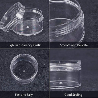 6.5 x 10cm Clear Plastic Jar (9pcs)