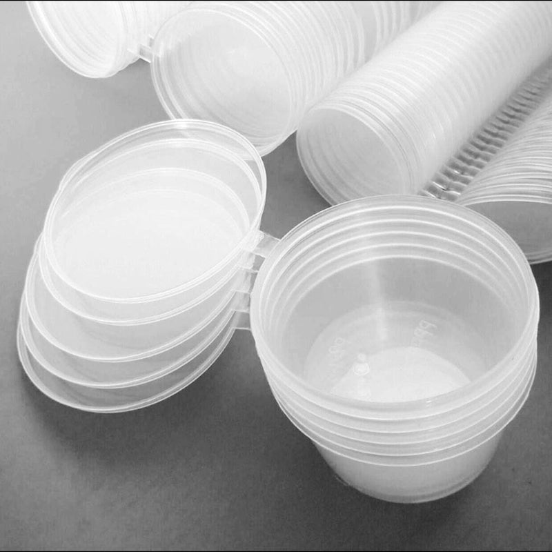 1oz Plastic Sauce Cup with Lid (100pcs)
