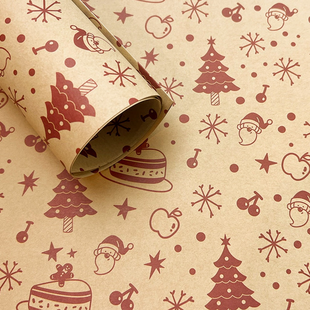 Kraft Christmas Gift Wrapper 1