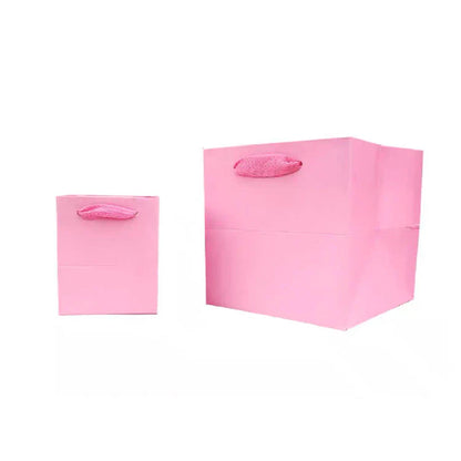 20 x 20 x 20cm Square Pink Paper Bag (10pcs)