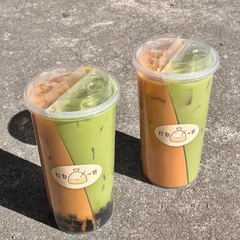 98mm Split PP Hard Cup With LID Set - 24oz (20 pcs)