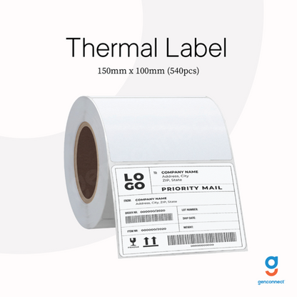 100MM X 150MM Thermal Printer Label 540PCS