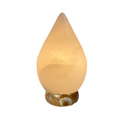 Tear Drop Salt Lamp (White)