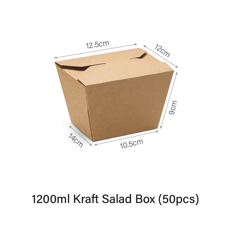 1200ml Kraft Salad Box (50pcs)