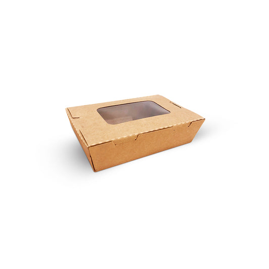500ml Window Kraft Lunch Box (50pcs)
