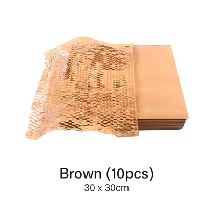 30x30cm Brown Honeycomb Paper Wrap