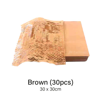 30x30cm Brown Honeycomb Paper Wrap