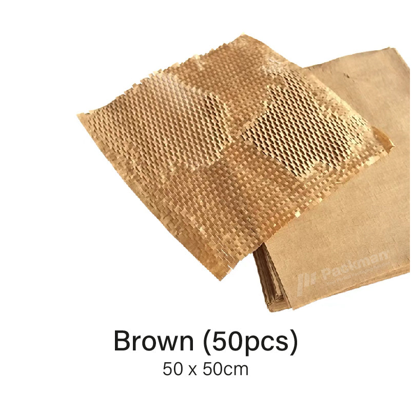 50x50cm Brown Honeycomb Paper Wrap